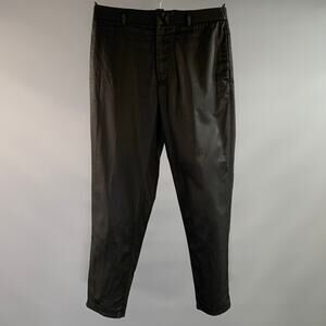 JIL SANDER Size 30 Black Cotton Zip Fly Casual Pants